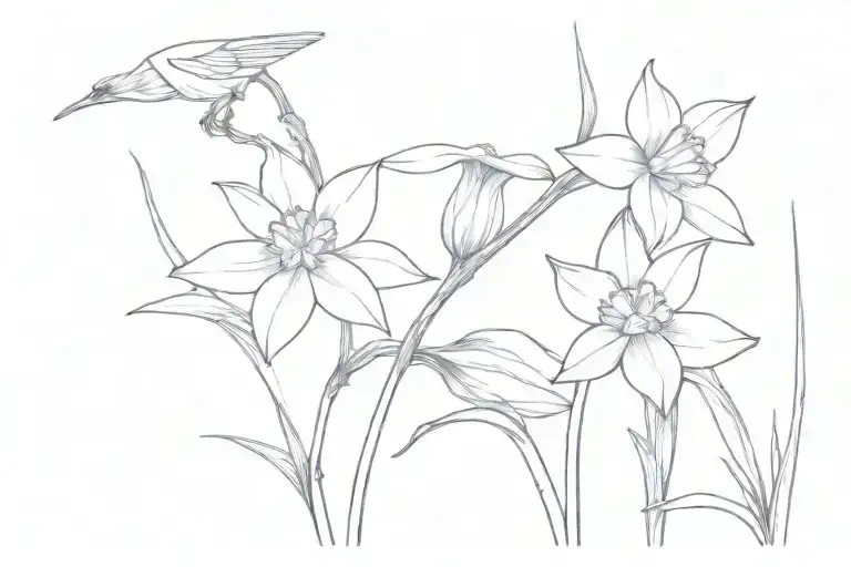 Narcissus And Cardinal