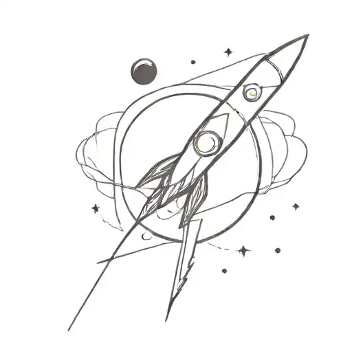 Rune As A Rocket Flying Around Planet