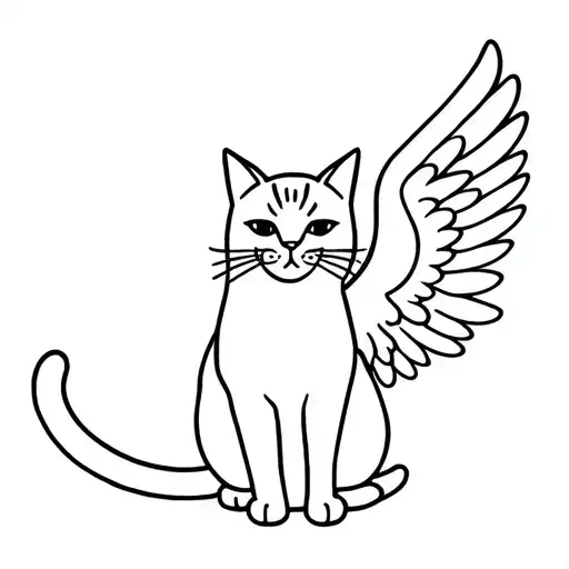 Cat With Angel Wings
