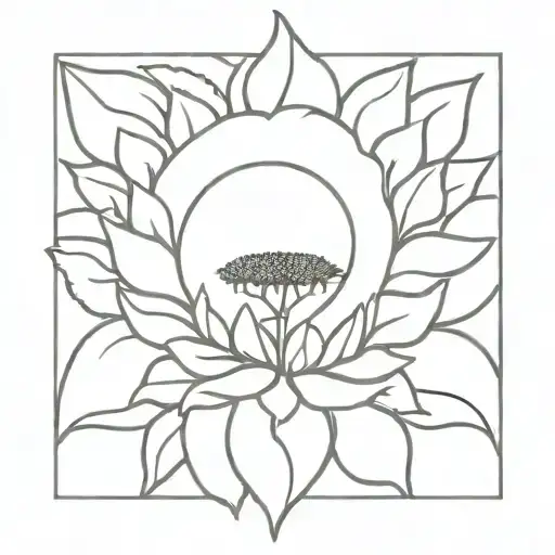 Semi Colon Sunflower