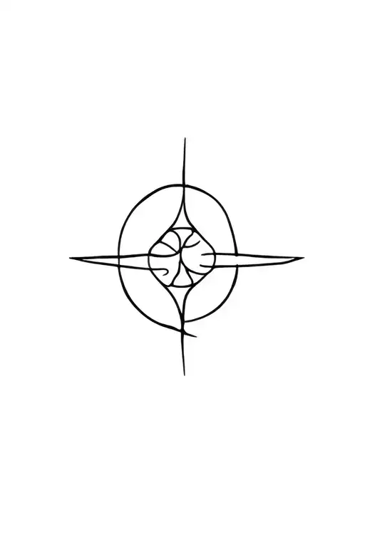 Minimal Linear Aquarius Zodiac Symbol Tattoo For Forearm