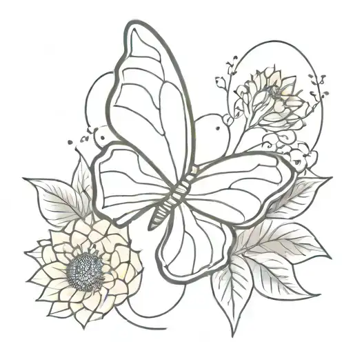 A Butterfly With Sunflower Wings