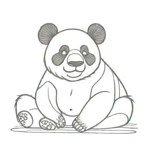 Panda One-line Whole Body