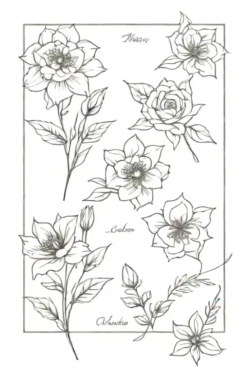 January February April May September November Birth Flower