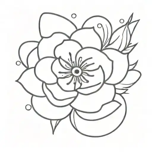 Flower In Water With Sun Rising