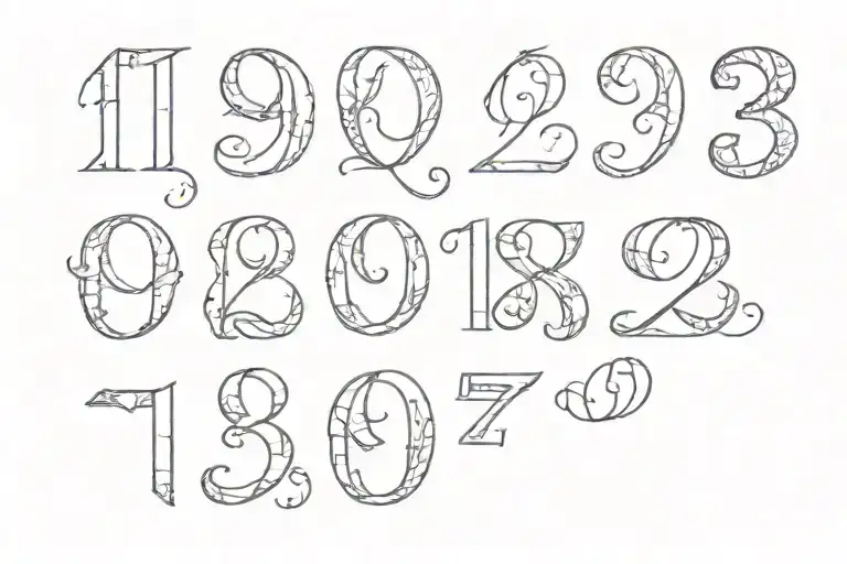 1903 In Old German Numbers