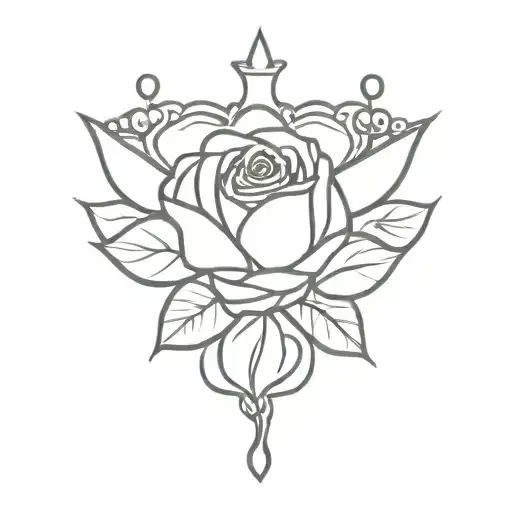 King Crown And Roses