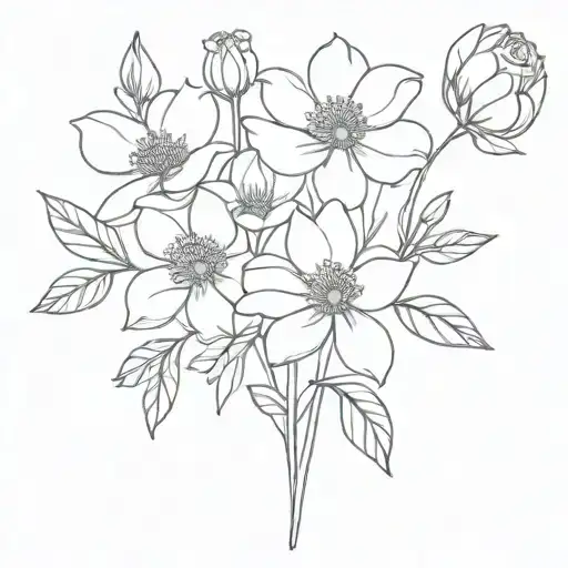 Birth Flower Bouquet