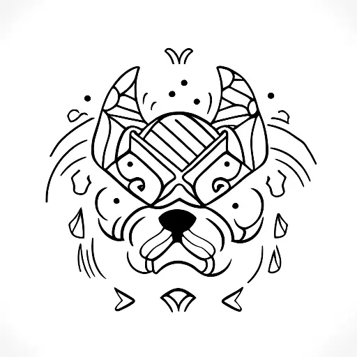 Paw Print And Mountain