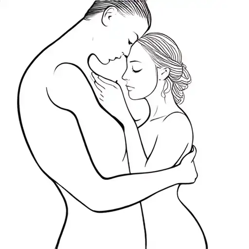 Loss Of Mother Embracing Her