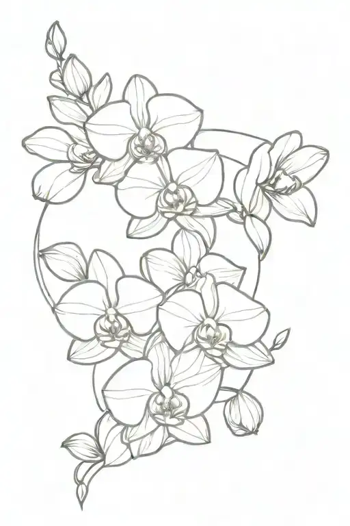 Orchid Floral Bracelet