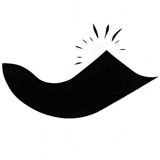 Little Wave With An Element Of The Rising Sun