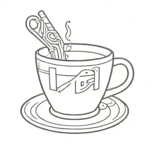 A Coffee Cup With A Subtle Video Editing Theme