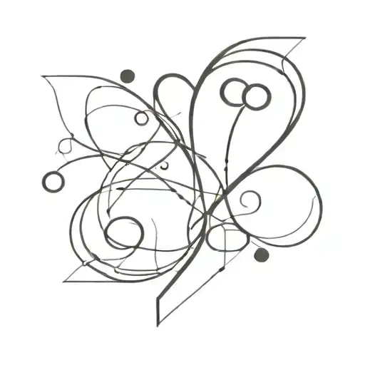 Abstract Shapes Representing The Connection Between Video Editing And Love