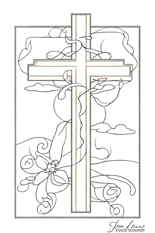 Christian Cross With Words I Am 3Rd