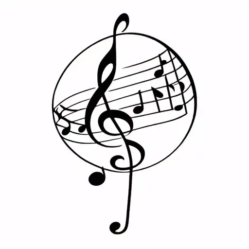 Air Element With Music Note