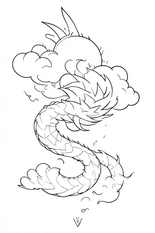 Cloud With Dragon Ball