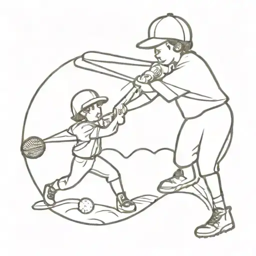 Kids Playing Baseball
