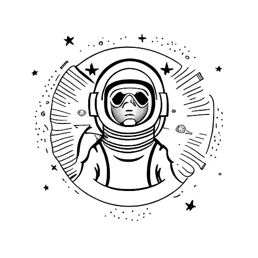 Astronaut Drinking Beer