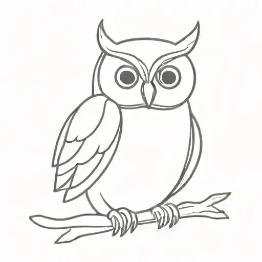 Owl Sitting With Dmg On It