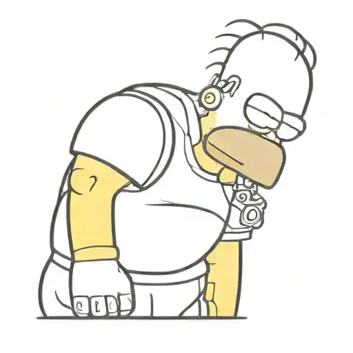 Homer Simpson Cyberpunk