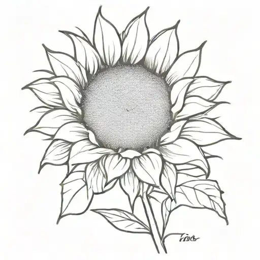 Sunflower With 2024 Hidden Within