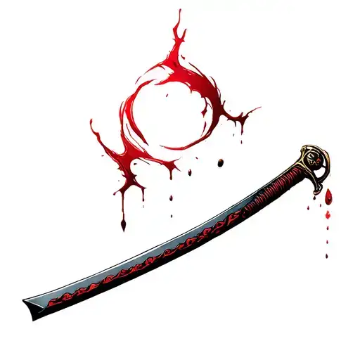 Katana Sword Blood