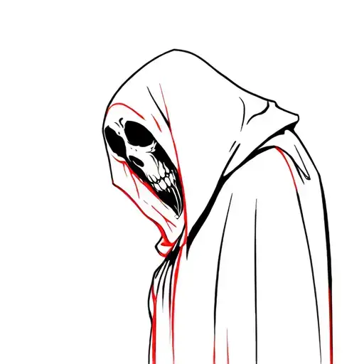 Grim Reaper Black With Red Highlights Accents