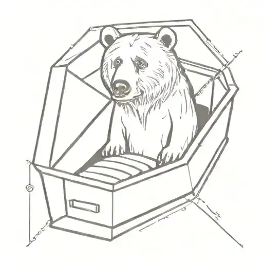 Bear In A Coffin