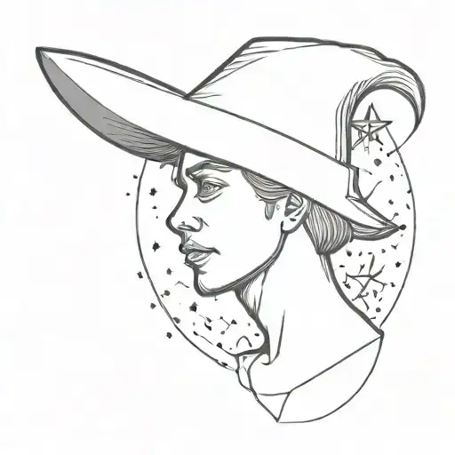 A Star Holding A Flemish Hat