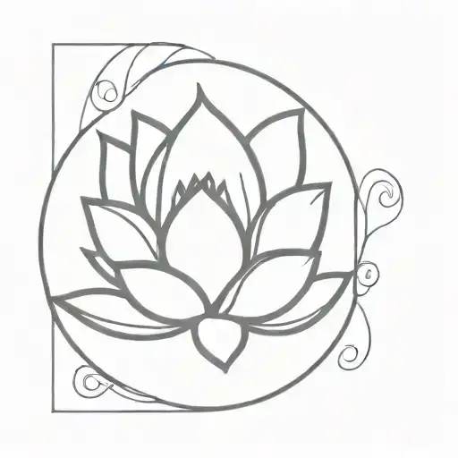 Lotus Flower Semi Colon