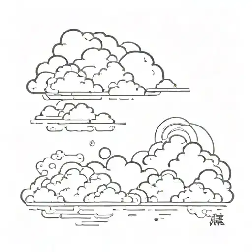 Minimal Japanese Cloud Sha Ped Like Illustration