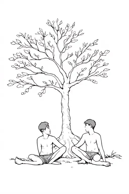 2 Boys Sat Under A Tree