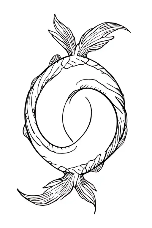 Koi Fish Ying Yang