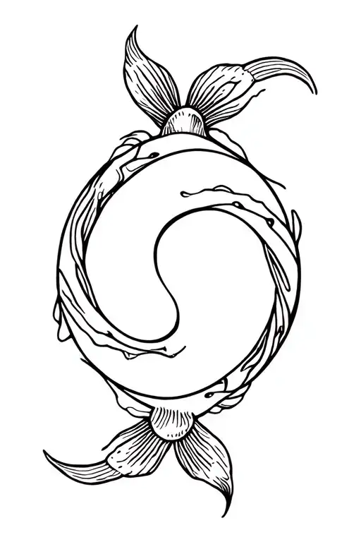 Koi Fish Ying Yang