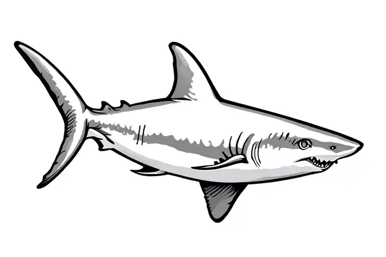 Hammerhead Shark Swimming