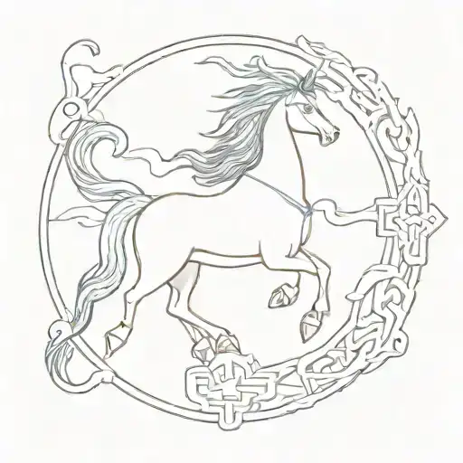 Combine Elements Of Norse And Greek Mythology Into A Unique Design