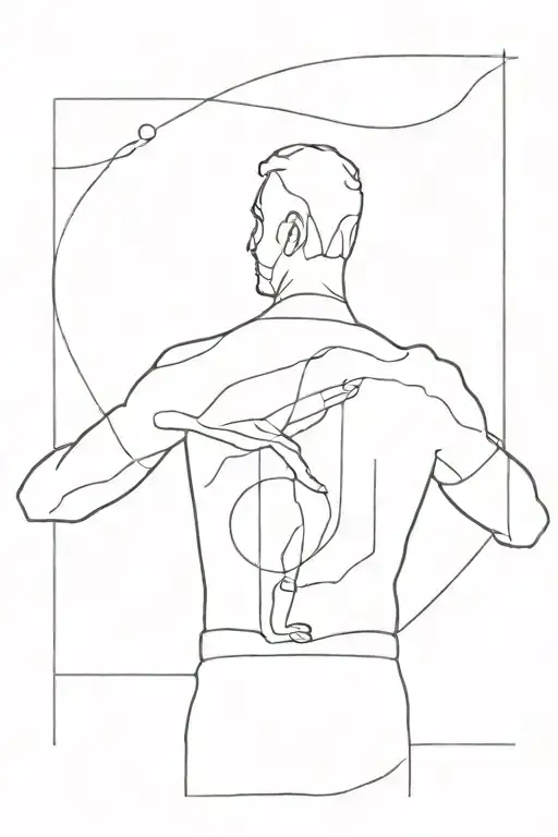 Father With Open Arms Looking Out Into Distance