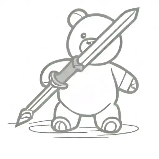 Teddy Bear With Sword