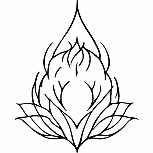 Spiritual Leo Zodiac Sign And Unalome Symbol With Lotus