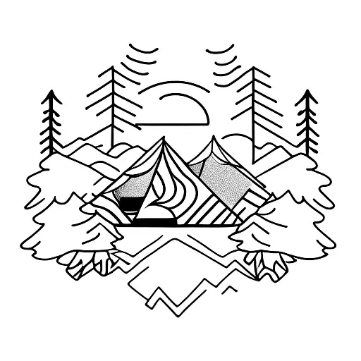 Camping In The Nature