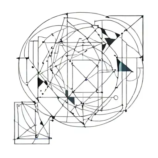 Abstract Geometric Design Representing The Intj Personality Traits