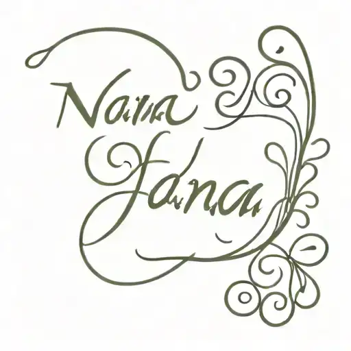 Nana In Sanskrit Script Font Representing Your Love