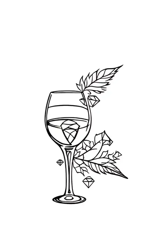 Wine And Diamonds And Crow