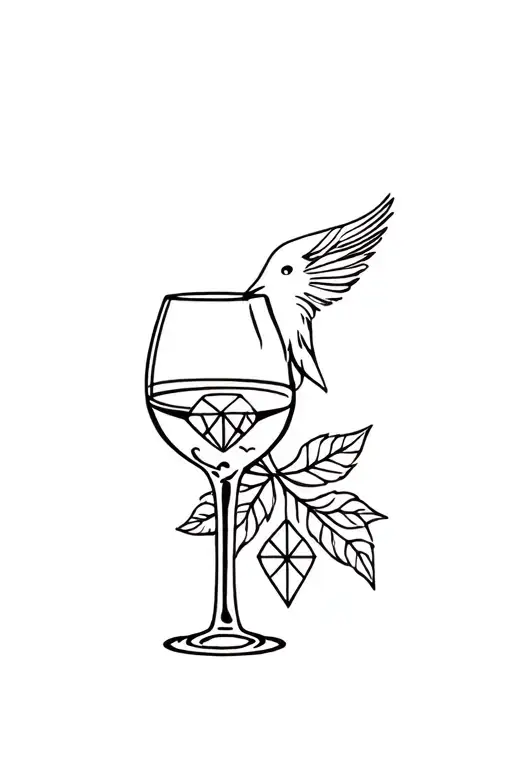 Wine And Diamonds And Crow