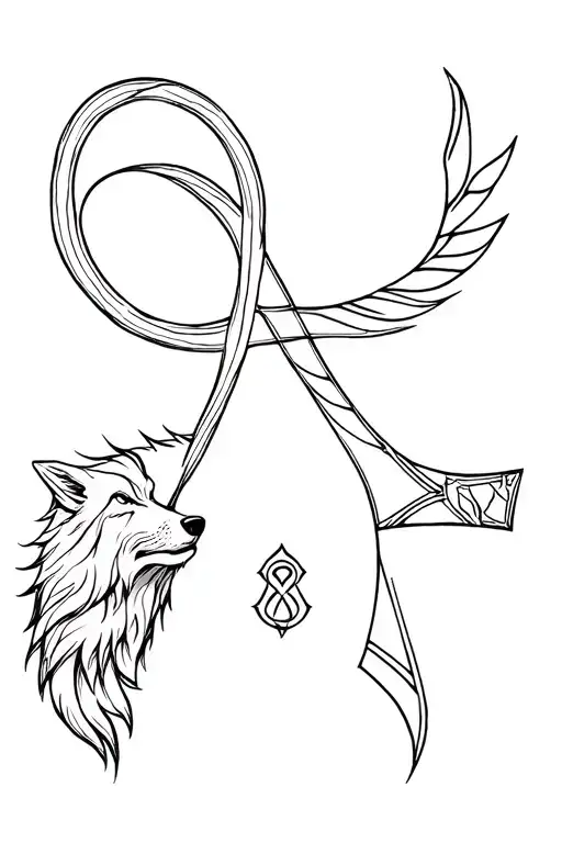 Ankh And Wolf