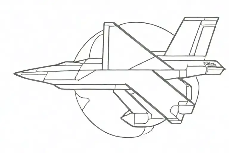 An Outline Of The Dunder Mifflin Paper Plane With The Rebel Alliance Symbol On The Wing