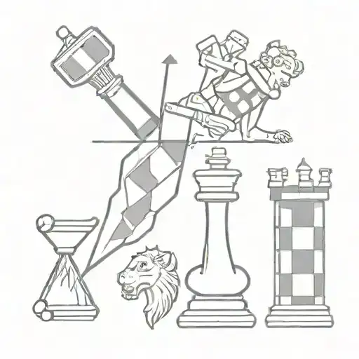 Forearm Tattoo With Mixed Brazilian Jiu-jitsu And Chess