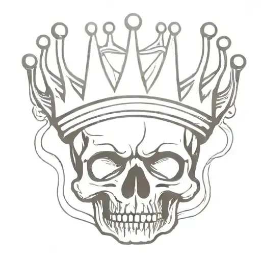 Skull With Crown