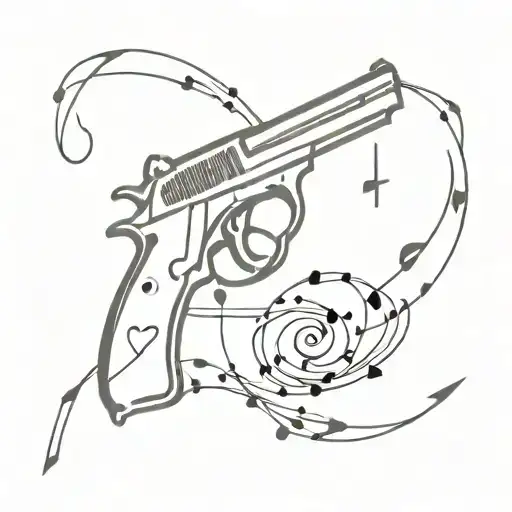 Gun With The Music Notes